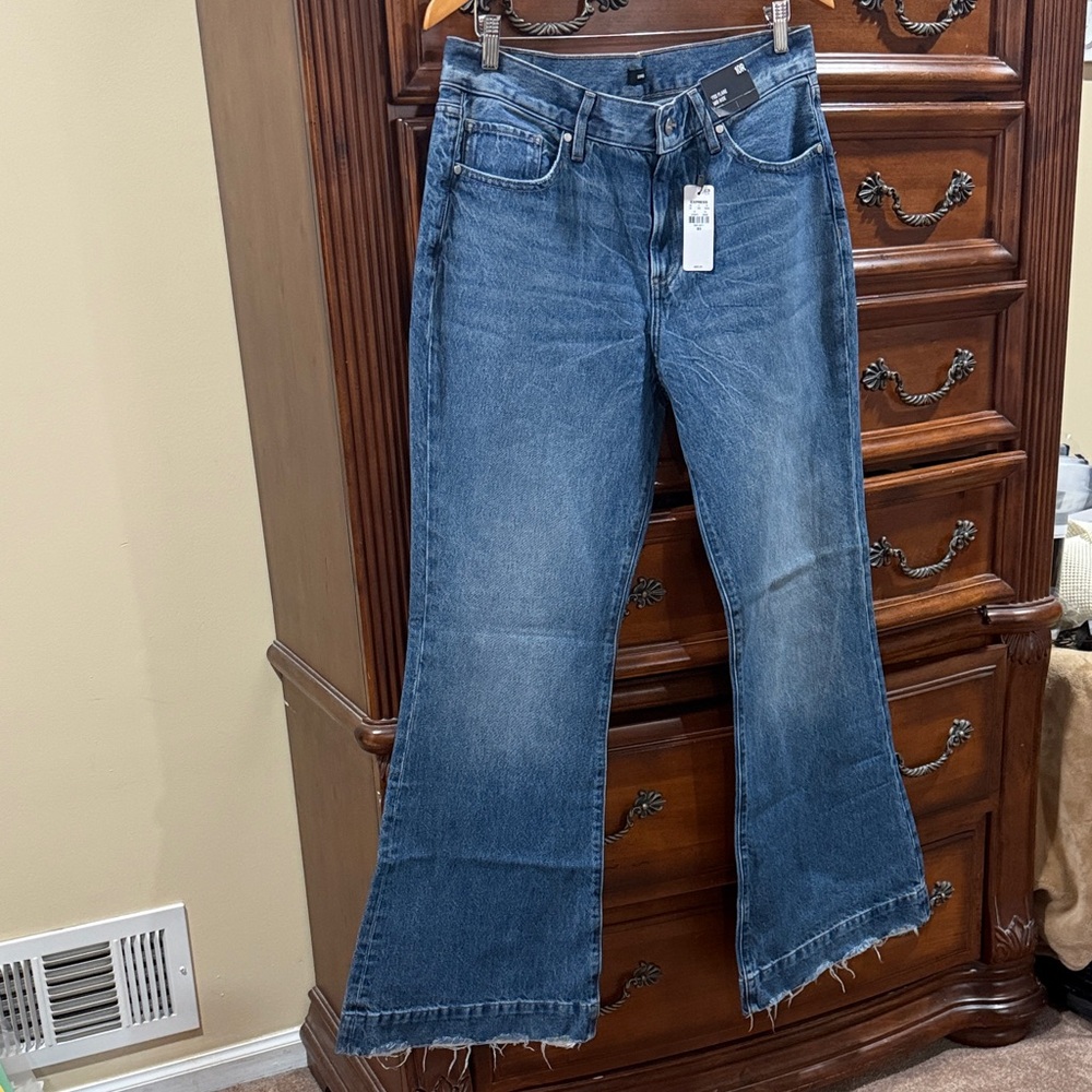 Express Women's Flare Blue Jeans